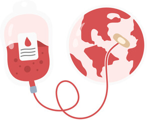 World blood donor day vector illustration