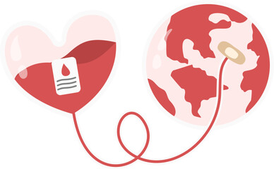World blood donor day vector illustration