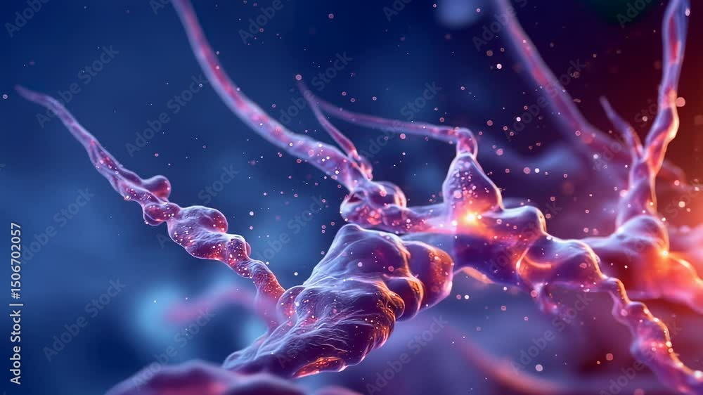 Poster abstract neural network visualization
