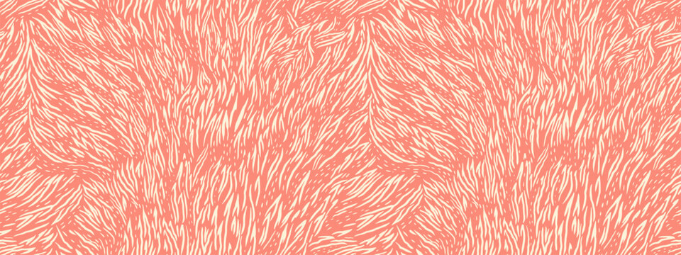 Seamless abstract pattern resembling animal fur or zebra stripes on a orange background. Print bi color for textiles, modern graphic designs. Bold contrast for stylish and artistic projects