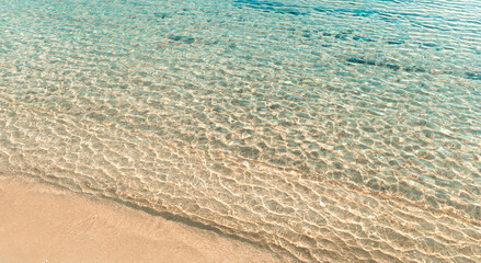 Sandy Beach and Clear Water