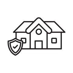 Mortgage protection :Vector Icon which can easily modify or edit