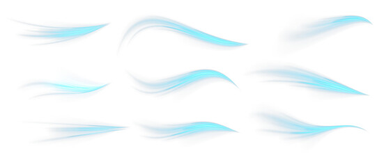 Cold air stream glows on transparent composition layer. Neon speed curves evoke futuristic energy effect. Fresh air overlay suits hygiene and cooling concepts. Magic swirl glows in high-speed rotation © Максим Славов