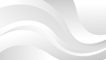 Elegant modern white and gray wave background. Minimalist abstract flow lines for modern business wallpaper, presentation, banner, cover, template design, website, and more