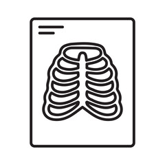 Bone x ray :Vector Icon which can easily modify or edit
