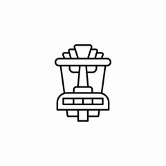 amusement ride icon sign vector