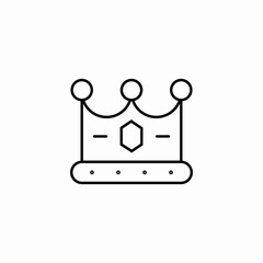 crown king icon sign vector