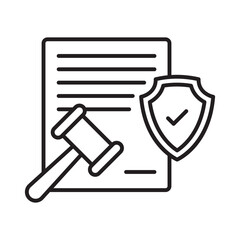 Legal claims :Vector Icon which can easily modify or edit