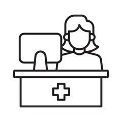 Clinic :Vector Icon which can easily modify or edit
