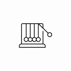 newtons cradle icon sign vector