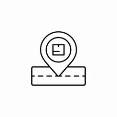 package tracking icon sign vector