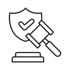 Insurance lawyer :Vector Icon which can easily modify or edit