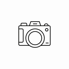 photo camera icon sign vector