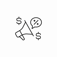 sale promotion icon sign vector