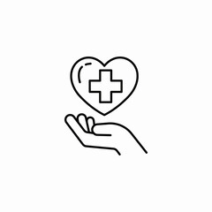 save heart icon sign vector