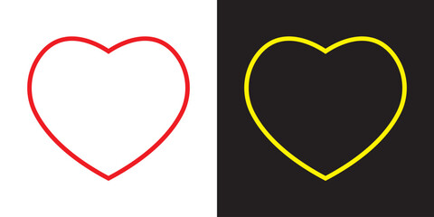 Heart icon. Vector illustration. EPS 10/AI