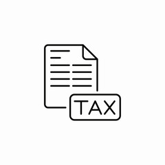 tax document icon sign vector