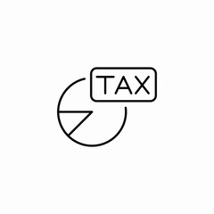 tax share icon sign vector