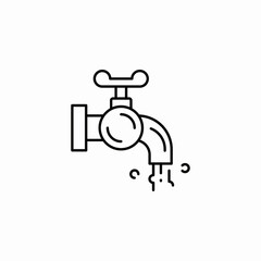 water tap icon sign vector