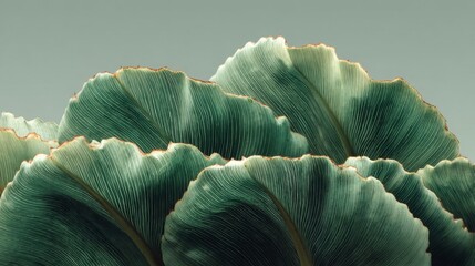 Obraz premium Closeup of Green Plant Leaves with Dotted Texture
