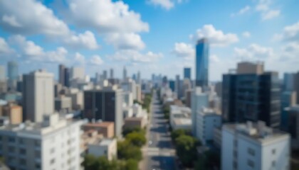 Fototapeta premium blurred abstrack background of city skyline