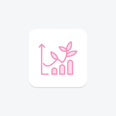 Organic Farming Chart, vector, pixel perfect, illustrator file