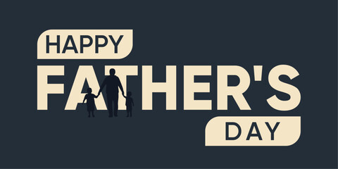 Modern Flat Design Graphic for Father’s Day Wishes