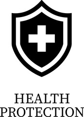 Protection icon.Essential items for ensuring worker protection and site safety compliance.Containing security, safety, defense solid collection. Vector illustration.For website design, logo etc.