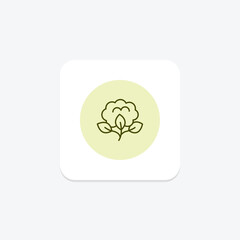 Organic Cotton Field, vector, pixel perfect, illustrator file