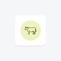 Grass-fed Cow, vector, pixel perfect, illustrator file