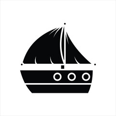 Silhouette Sailboat Icon