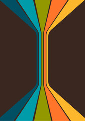 abstract background vector illustration. 1970s background pattern. Vintage, warm, dark colors 