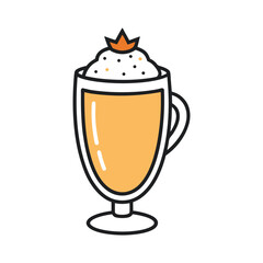 Eggnog Food Color Vector Art