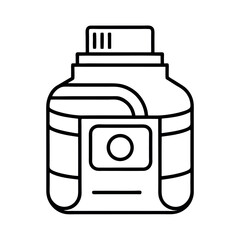 Colby Cheese Line Art Vector Drawing