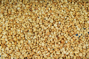 Close up of coffee beans for background          