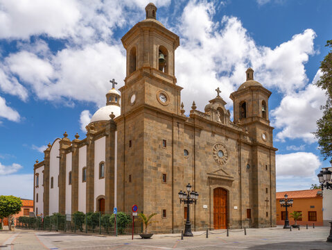 Ag&uuml;imes, Gran Canaria, Historische Altstadt und Kirche Parroquia San Sebastian de Ag&uuml;imes