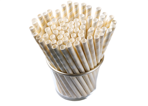 biodegradable eco friendly white paper drinking state on white background,PNG