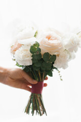 Elegant Wedding Bouquet With Roses