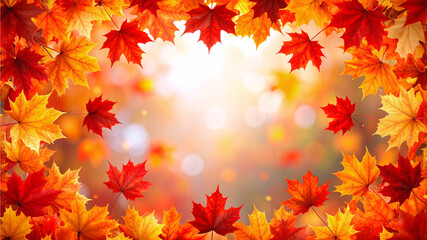 美しい紅葉のフレーム