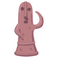 古墳時代の埴輪のイラスト／Illustration of Haniwa from the Kofun period
