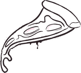 Graffiti Pizza Slice
