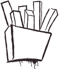 Fototapeta premium Graffiti Fries