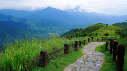 view from the top of the mountain
