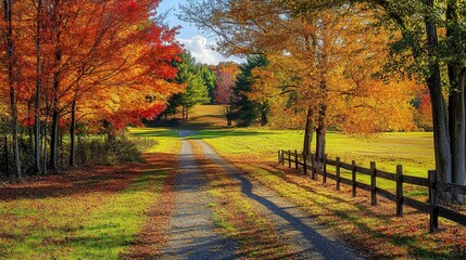 path in autumn forest