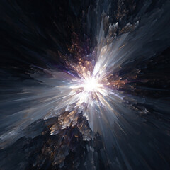 Abstract Composition A Core of Pure Bright Light and Energy