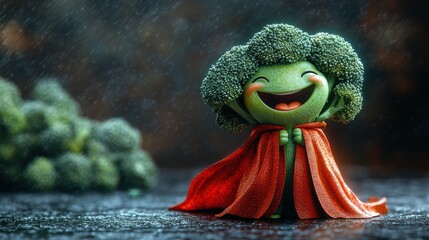 Broccoli superhero image