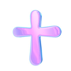 Obraz premium 3d render of chrome shape y2k inspired 0002