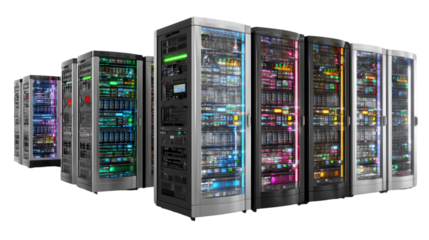 Illuminated Server Racks Data Center Technology
