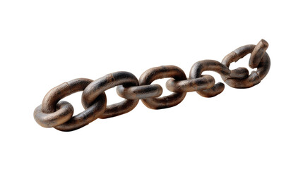 Obraz premium Connected and Unbroken: An aged, weathered metal chain. Symbolizing strength, connection, and resilience. A testament to the enduring power of unity and the bonds that hold us together. 