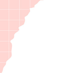 Grid Torn Paper Corner
